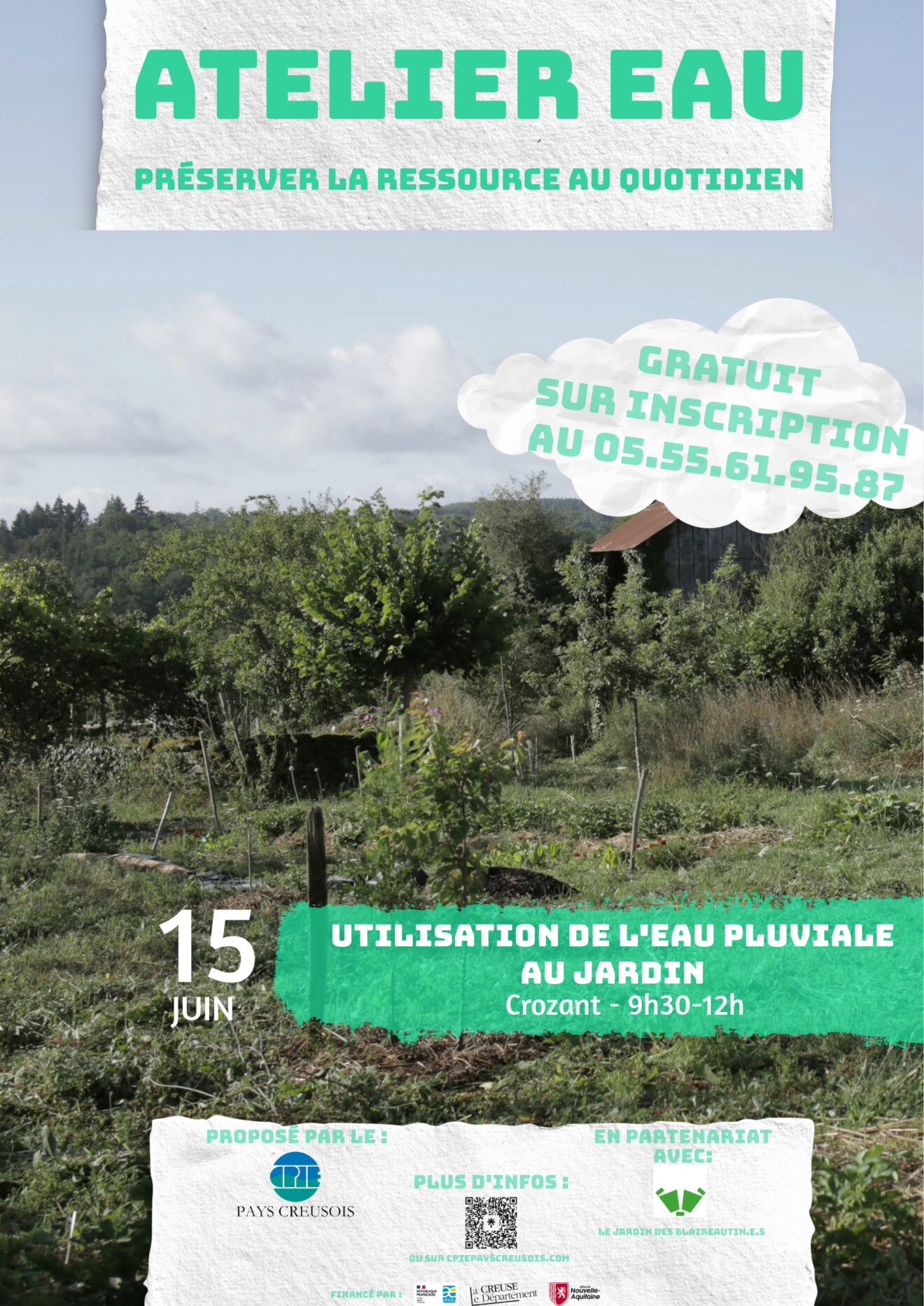 Utilisation de l'eau pluviale au jardin